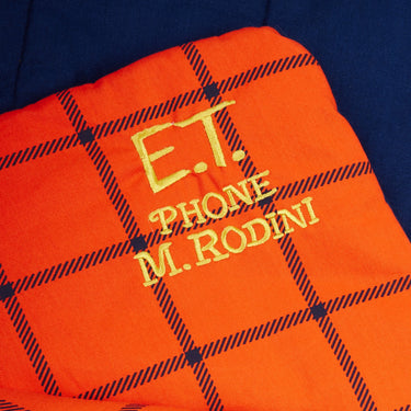 ★E.T. PHONE 2026SS collection★mini rodini ミニロディーニ E.T aop multi functional padded blanket Blue