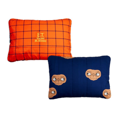 ★E.T. PHONE 2026SS collection★mini rodini ミニロディーニ E.T aop padded quilted pillowcase Blue