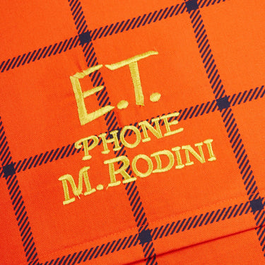 ★E.T. PHONE 2026SS collection★mini rodini ミニロディーニ E.T aop padded quilted pillowcase Blue