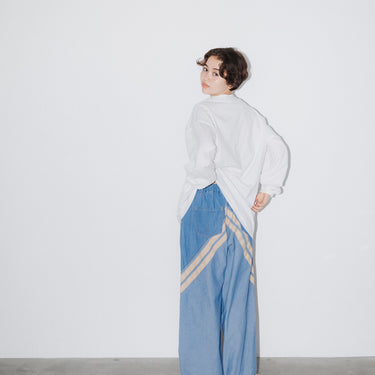 ★入荷済み★2026SS★nunuforme ヌヌフォルム ラインデニムパンツ Bleach 26-nf25-635-038