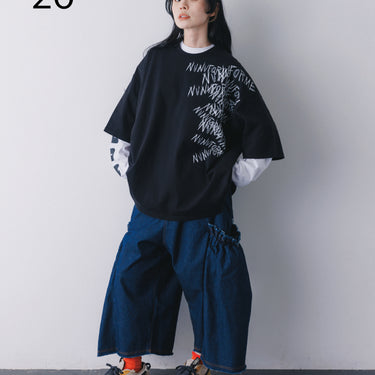 ★入荷済み★2026AW★nunuforme ヌヌフォルム サイドプリーツパンツ one-Wash 26-nf26-647-038