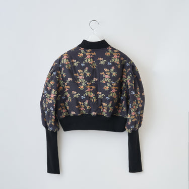 ★2026AW★naokitomizuka ナオキトミヅカ Vintage floral MA-1 black GRNTJ013