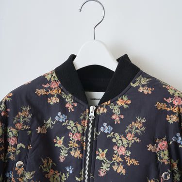 ★2026AW★naokitomizuka ナオキトミヅカ Vintage floral MA-1 black GRNTJ013