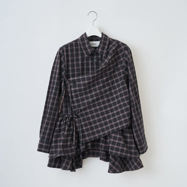 ★2026AW★naokitomizuka ナオキトミヅカ Gathered Design Shirt GRNTB035