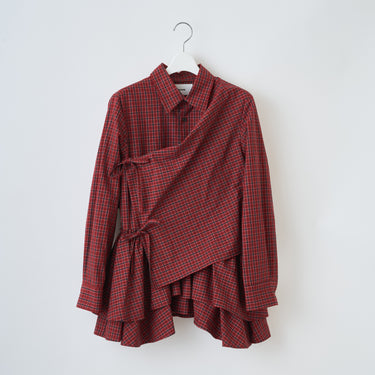 ★2026AW★naokitomizuka ナオキトミヅカ Gathered Design Shirt GRNTB035