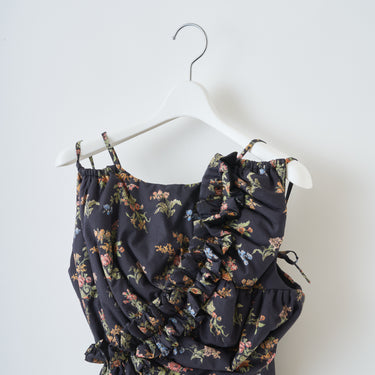 ★2026AW★naokitomizuka ナオキトミヅカ Vintage floral bustier black GRNTB033
