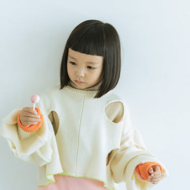 ★入荷済み★2026AW★frankygrow フランキーグロウ CHEESE KNIT PULLOVER IVORY ADULT 26FWKTPO-143