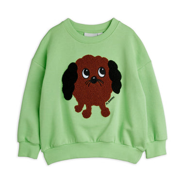 ★PRE 2026SS collection★mini rodini ミニロディーニ Doggie chenille sweatshirt Green