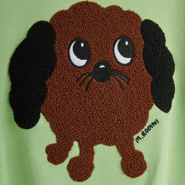 ★PRE 2026SS collection★mini rodini ミニロディーニ Doggie chenille sweatshirt Green