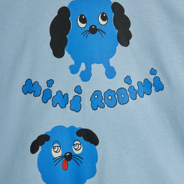 ★PRE 2026SS collection★mini rodini ミニロディーニ Doggies sp ls tee Blue