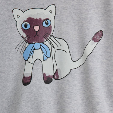 ★PRE 2026SS collection★mini rodini ミニロディーニ Siamese sp sweatshirt Grey melange