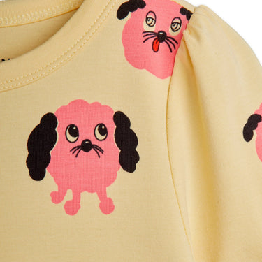 ★PRE 2026SS collection★mini rodini ミニロディーニ Doggies aop ls dress Yellow