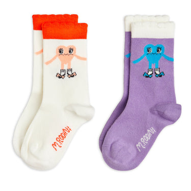 ★PRE 2026SS collection★mini rodini ミニロディーニ Heart in shoes 2-pack socks Multi
