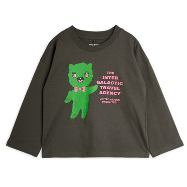 ★Chapter1★2026SS★mini rodini ミニロディーニ Alien travel agency sp ls tee Grey
