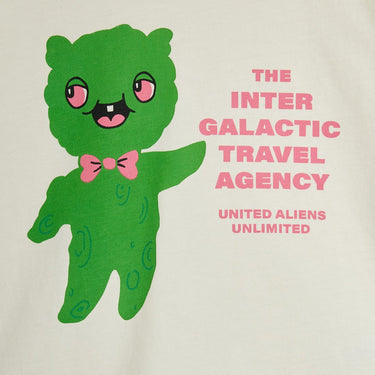 ★Chapter1★2026SS★mini rodini ミニロディーニ Alien travel agency sp ss tee Offwhite
