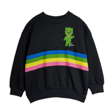 ★Chapter1★2026SS★mini rodini ミニロディーニ Alien stripe sp sweatshirt Black