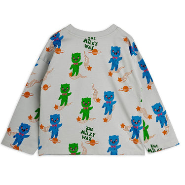★Chapter1★2026SS★mini rodini ミニロディーニ Aliens aop ls tee Grey