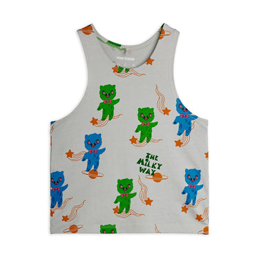 ★Chapter1★2026SS★mini rodini ミニロディーニ Aliens aop tank top Grey