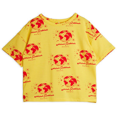 ★Chapter1★2026SS★mini rodini ミニロディーニ Society aop ss tee Yellow