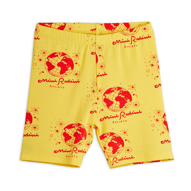 ★Chapter1★2026SS★mini rodini ミニロディーニ Society aop bike shorts Yellow