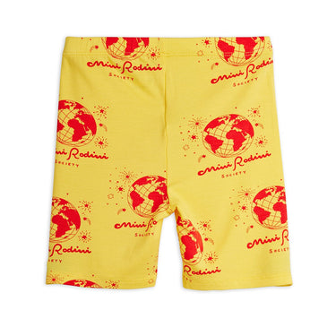 ★Chapter1★2026SS★mini rodini ミニロディーニ Society aop bike shorts Yellow