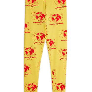 ★Chapter1★2026SS★mini rodini ミニロディーニ Society aop leggings Yellow