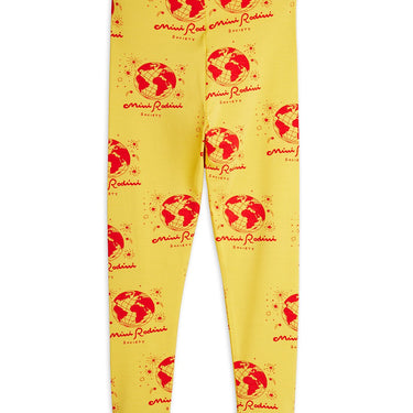 ★Chapter1★2026SS★mini rodini ミニロディーニ Society aop leggings Yellow
