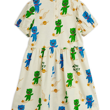 ★Chapter1★2026SS★mini rodini ミニロディーニ Aliens aop ss dress Offwhite