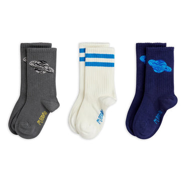 ★Chapter1★2026SS★mini rodini ミニロディーニ Planet 3-pack socks Multi