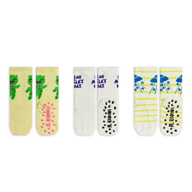★Chapter1★2026SS★mini rodini ミニロディーニ The milky way 3-pack anti-slip socks Multi
