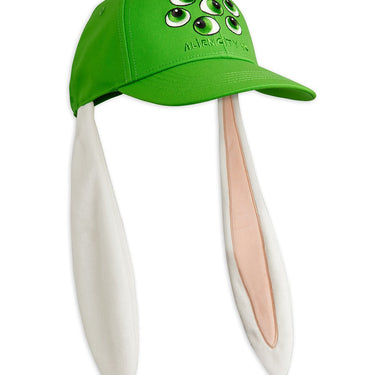 ★Chapter1★2026SS★mini rodini ミニロディーニ Aliens unlimited rabbit ear cap Green