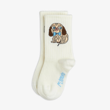 ★PRE 2026AW collection★mini rodini ミニロディーニ Dog 1-pack socks Offwhite