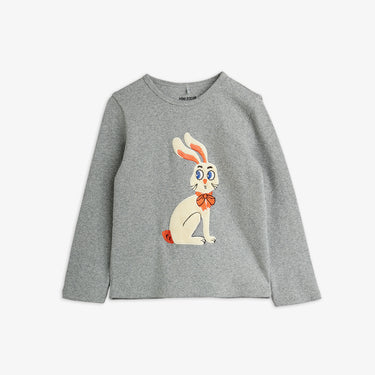 ★Chapter2★2026AW★mini rodini ミニロディーニ Rabbit application ls top Grey melange