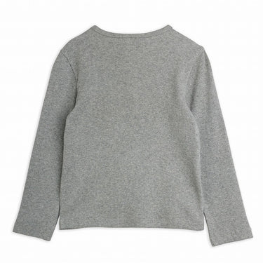 ★Chapter2★2026AW★mini rodini ミニロディーニ Rabbit application ls top Grey melange