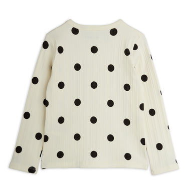 ★Chapter1★2026AW★mini rodini ミニロディーニ Dots aop dog ls tee Offwhite