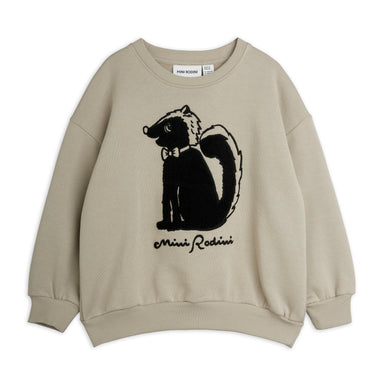 ★Chapter1★2026AW★mini rodini ミニロディーニ Skunk chenille sweatshirt Grey