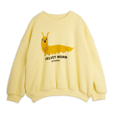 ★Chapter1★2026AW★mini rodini ミニロディーニ Velvet worm sp sweatshirt Yellow