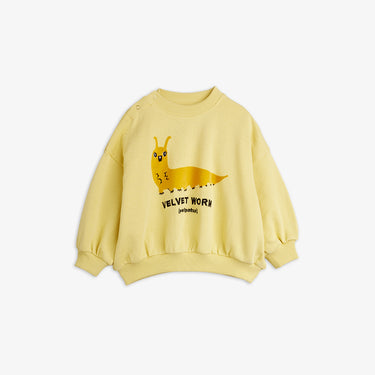 ★Chapter1★2026AW★mini rodini ミニロディーニ Velvet worm sp sweatshirt Yellow