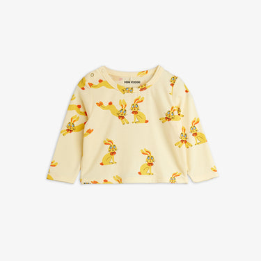 ★Chapter2★2026AW★mini rodini ミニロディーニ Rabbits aop ls tee Yellow