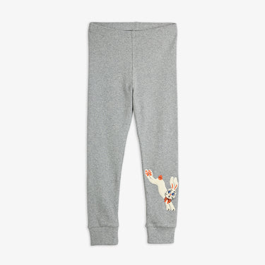 ★Chapter2★2026AW★mini rodini ミニロディーニ Rabbit application leggings Grey melange