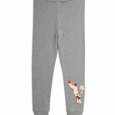 ★Chapter2★2026AW★mini rodini ミニロディーニ Rabbit application leggings Grey melange