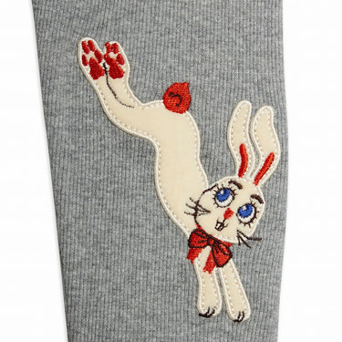 ★Chapter2★2026AW★mini rodini ミニロディーニ Rabbit application leggings Grey melange