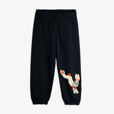 ★Chapter2★2026AW★mini rodini ミニロディーニ Rabbit application sweatpants Black