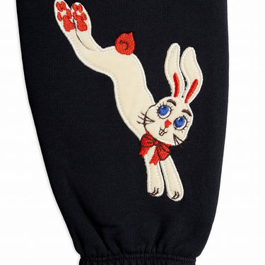 ★Chapter2★2026AW★mini rodini ミニロディーニ Rabbit application sweatpants Black