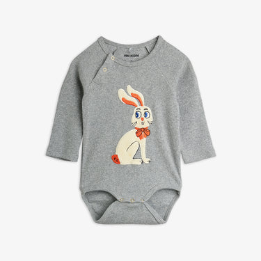 ★Chapter2★2026AW★mini rodini ミニロディーニ Rabbit application ls body Grey melange