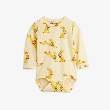 ★Chapter2★2026AW★mini rodini ミニロディーニ Rabbits aop ls body Yellow
