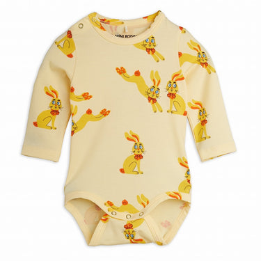 ★Chapter2★2026AW★mini rodini ミニロディーニ Rabbits aop ls body Yellow