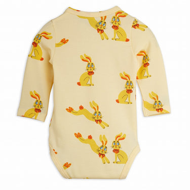 ★Chapter2★2026AW★mini rodini ミニロディーニ Rabbits aop ls body Yellow