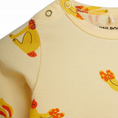 ★Chapter2★2026AW★mini rodini ミニロディーニ Rabbits aop ls body Yellow