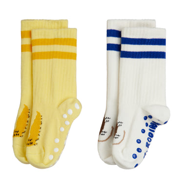 ★Chapter1★2026AW★mini rodini ミニロディーニ Velvet worm 2-pack anti-slip socks Multi